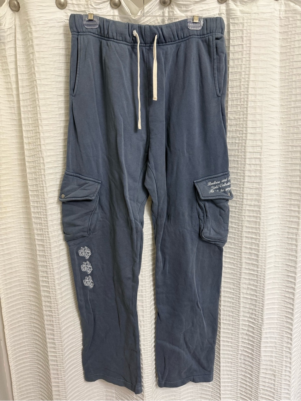 Darc Sport Valhalla Blue Cargo Sweatpants with Drawstring